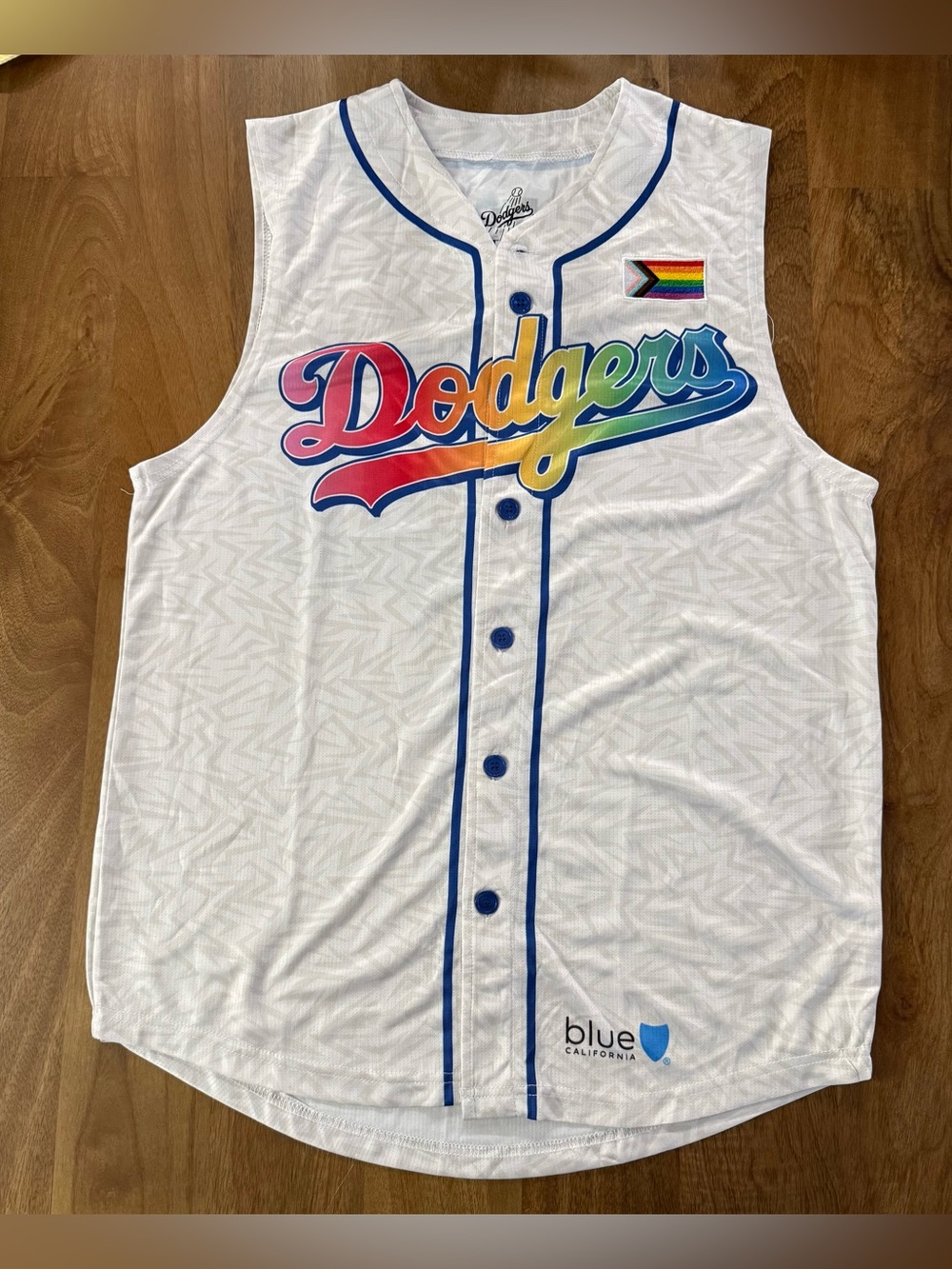 Los Angeles Dodgers Pride Sleeveless Jersey Unisex Medium SGA